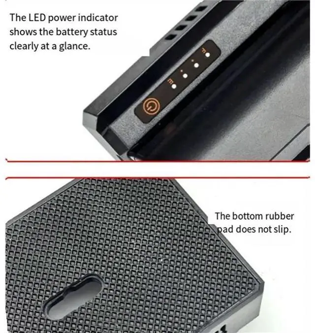 Alt view image 2 of 3 - For NP-F Adapter Plate Featuring DC12V DC8V USB-A Output Cold Shoe Connector 1/4 Inch Screw Hole