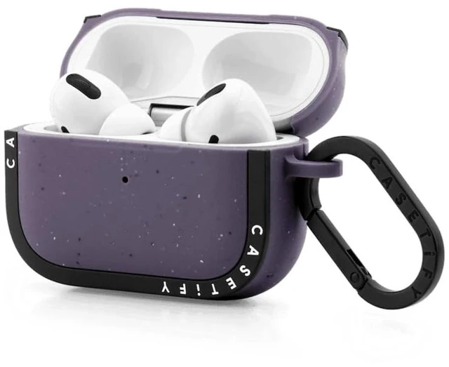 Alt view image 3 of 4 - CASETiFY Bounce Case for AirPods Pro 1/2 - Matte Deep Purple