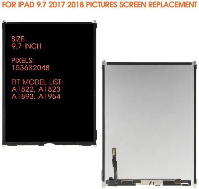 Alt view image 2 of 5 - AGCUT for iPad 5th Generation Screen Replacement for Apple iPad 9.7 (2017) LCD for iPad 6th(6th Gen) 2018 LCD A1893 A1823 A1954 A1822 LCD Display for iPad Air 1st A1474 A1475 A1476 LCD Repair Kit