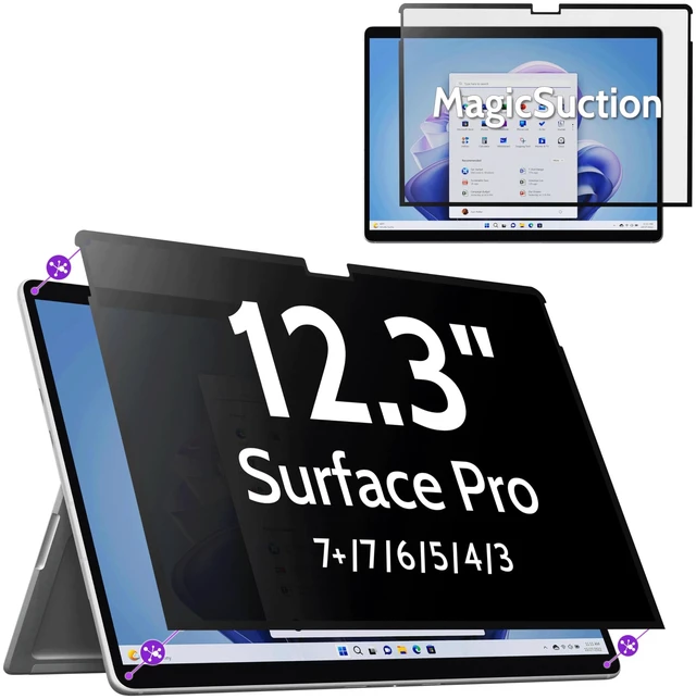 Main image of Peslv NanoSuction Privacy Screen for Surface Pro 7Plus/7/6/5/4/3-12.3"