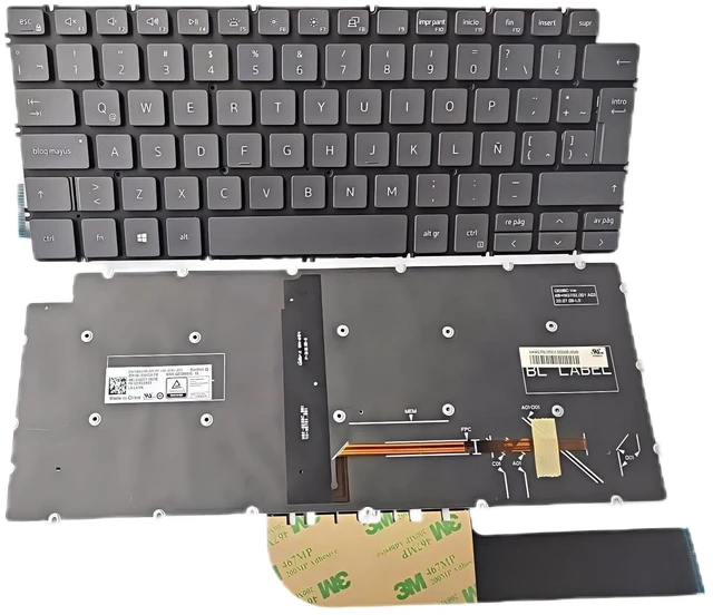Main image of Laptop Replacement Latin Spanish Layout for Dell inspiron 13 5390 5391 7306 7390 7391, inspiron 14 5405 5406 5490 5493 5498 7405 7490 7491 Laptop Keyboard Black with Backlit