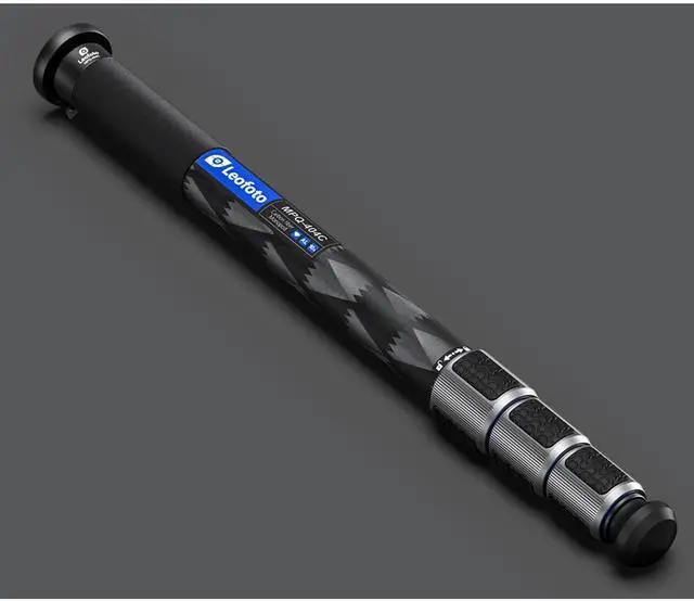 Alt view image 4 of 5 - Leofoto MPQ 40mm Monopod, Premium Carbon Fiber, Water-Resistant, Convertible Mounting Stud, Wrist Strap (MPQ-404C)