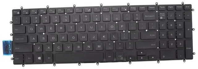 Main image of New Replacement Keyboard for Dell Inspiron 7566 7567 17-5765 17-5767 17-5770 17-5775 15 5565 5567 5570 5575 Inspiron 2 in 1 7778 7779 7577 7773 Keyboard US Backlit 03NVJK PK1Q01B00 Black