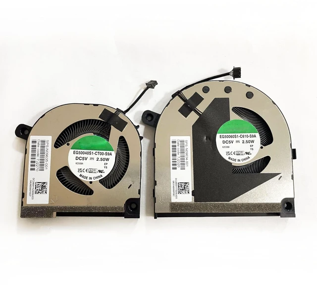 Alt view image 4 of 5 - Fleshy Leaf CPU+GPU Cooling Fan Replacement for HP Envy 15-EY 15-EW 15T-EW
