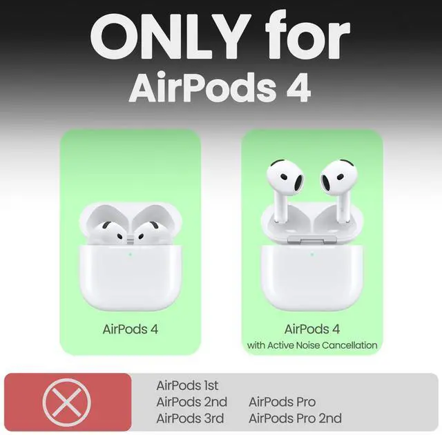 Alt view image 3 of 5 - Patterit for AirPods 4 Case (2024) (USB-C), Shockproof Cover with Quick Released Keychain, Compatible with AirPods 4th Generation, Natural Wood Hand-Drawn (Turtle Voyage) Dark Wood