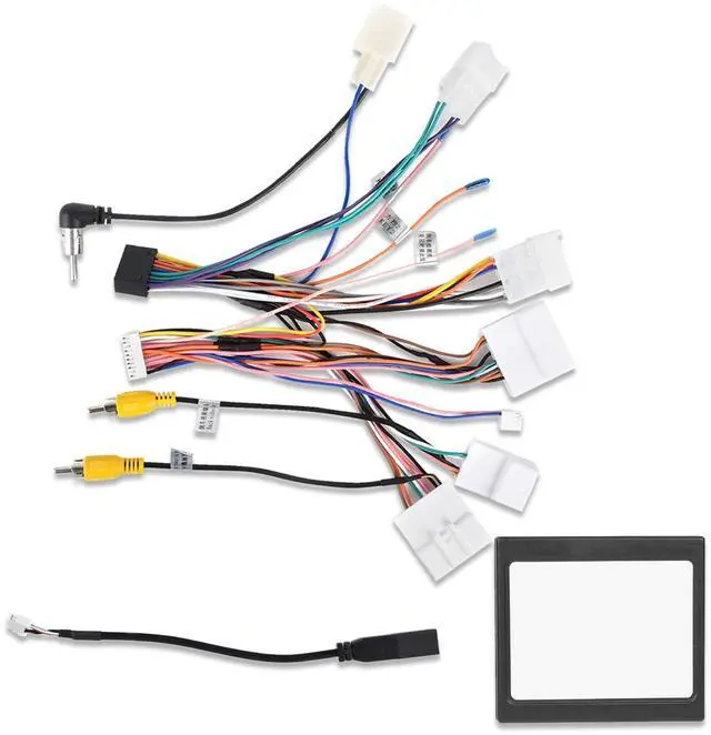 Main image of NHOPEEW Radio Wiring Harness Adapter Connector Compatible with Toyota RAV4 Camry Fortuner Hilux Corolla Venza - Radio Harness Car with Canbus + Original USB Cable