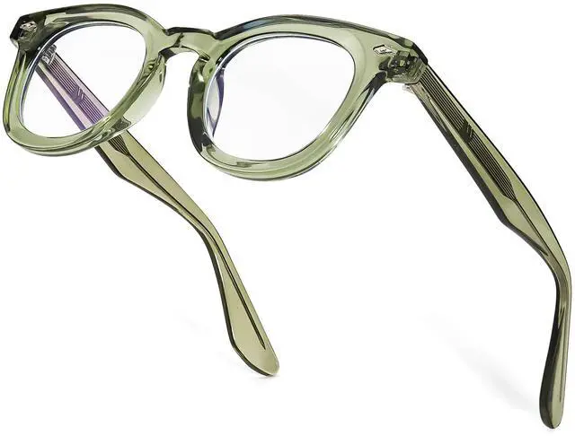 Main image of SIPHEW Blue Light Blocking Glasses for Women & Men - Square Acetate Tr90 Sturdy Frame Anti Eyestrain Eyeglasses