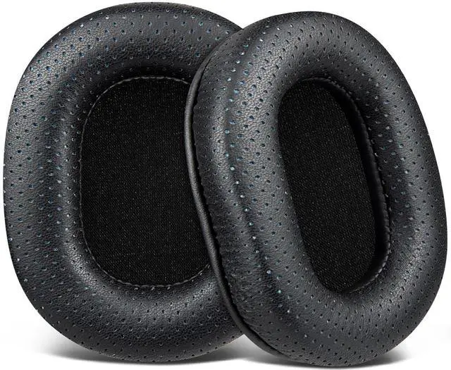 Main image of SOULWIT Lambskin Earpads Replacement for Audio Technica ATH M50X M50XBT M50RD M40X M30X M20X MSR7 SX1 Monitor Headphones, Ear Pads Cushions with High-Density Foam - Black