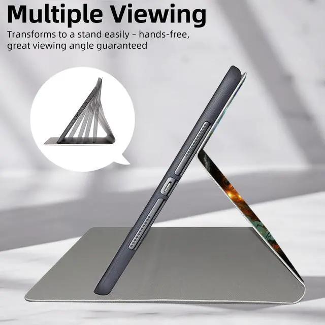 Alt view image 5 of 5 - DISUOFEART for All-New Fire Max 11 Tablet Case(13th Gen,2023 Release), Slim Lightweight Stand Cover with Auto Sleep/Wake, Enchanted Forest Fairy with Blue Wings
