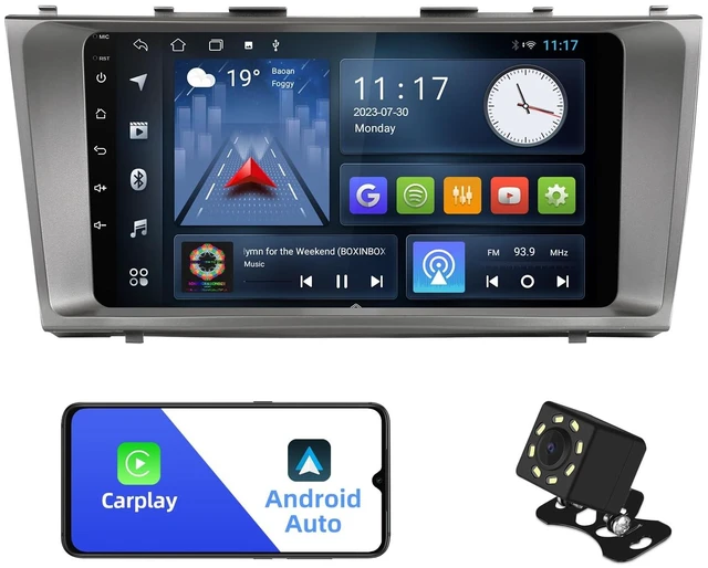 Main image of AUMUME 9" Android 12 Car Stereo for Toyota Camry 2006-2011 with Touchscreen, Wireless CarPlay/Android Auto, Bluetooth, Backup Camera, WiFi, Music & Video Playback, PIP Split-screen, Hi-Fi, SWC