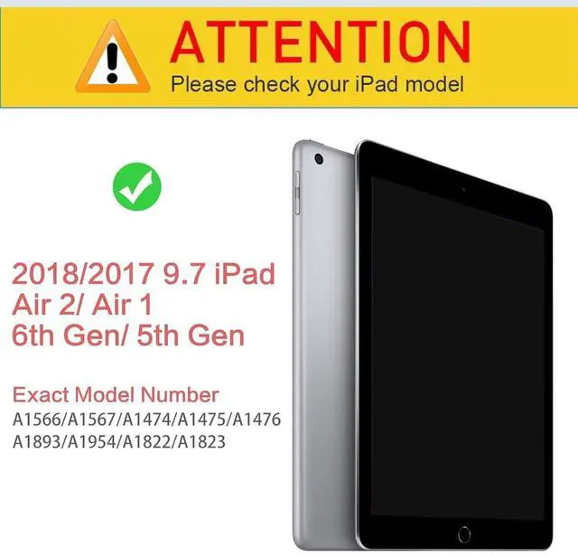 Alt view image 2 of 5 - Bxgolkgd Tablet Case for iPad 9.7 Inch (2017/2018 Model,5th/6th Generation),Shockproof Stand Cover with Heat Dissipation,Auto Wake/Sleep Function,Cute Highland Cow