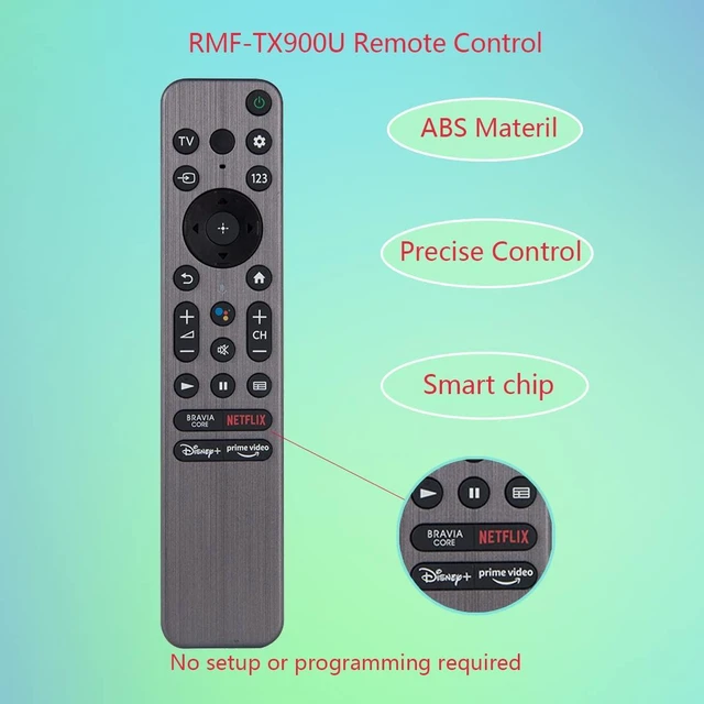 Alt view image 3 of 5 - GHUST RMF-TX900U Voice Remote Control Replacement Universal for Sony Smart 4K 8K TV XR-65X90CK KD-55X80CK XR-75X90CK XR-55X90CK XR-65A80CK XR-55A80CK KD-65X80CK XR-77A80C XR-85X90CK KD-75X80CK
