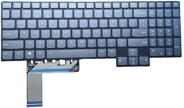 Alt view image 2 of 5 - New Keyboard for Lenovo Legion 7-15 7-15IMH 7-15 IMH05 7-15 IMHG05 Y750-15 Laptop US Layout V193020A US RGB Backlight SUNREX SN30USHW Gray