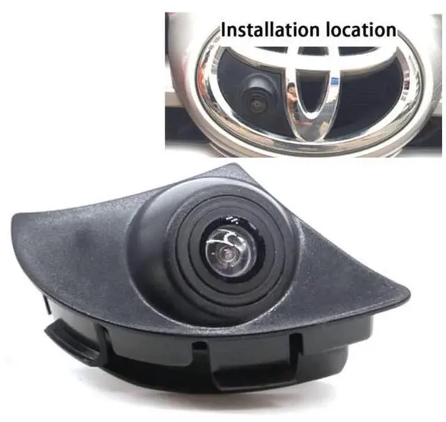 Alt view image 2 of 5 - Vlicevrn HD Car Front Logo Mark Camera Rear View Camera Night Vision Backup Parking Camera Waterproof IP68 Vehicle Camera for Toyota Toyota Highlander 2010~