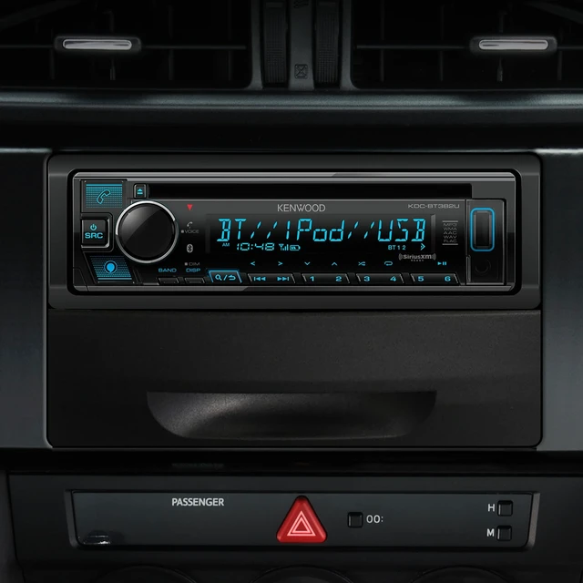 Alt view image 4 of 5 - KENWOOD KDC-BT382U CD Car Stereo Receiver with Bluetooth, Alexa Compatible, 13 Band EQ with Digital Time Alignment, Music Mix 5 Device Pairing, Dual Phone Connection, Front USB AUX-in, AM/FM Radio