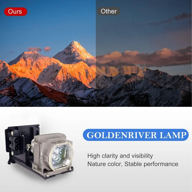 Alt view image 3 of 5 - GOLDENRIVER VLT-HC5000LP Replacement Lamp with Housing Compatible with Mitsubishi projectors HC5500 HC5000 HC4900 HC6000
