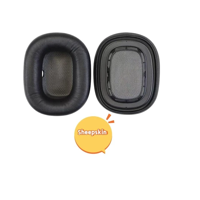 Alt view image 2 of 5 - Sumugaric Sheepskin Airpods Max Earpads Cushions Replacement Cover Pads Cups Earmuffs Accessories with Magnet Compatible with Apple AirPods Max Headphones
