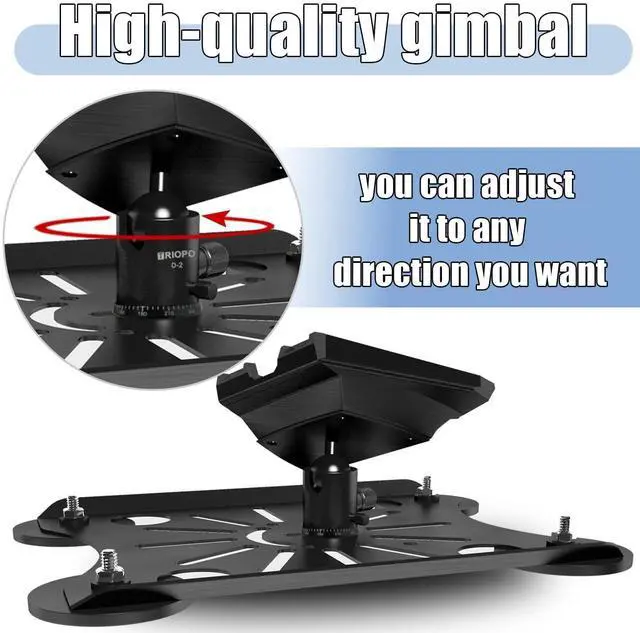 Alt view image 2 of 5 - Adjustable Starlink Gen 3 Roof Mount, Ybervont Starlink Magnet Mounting Kit Gen 3, Magnetic Mount for Starlink Internet Kit Satellite with Adjustable Pan-Tilt