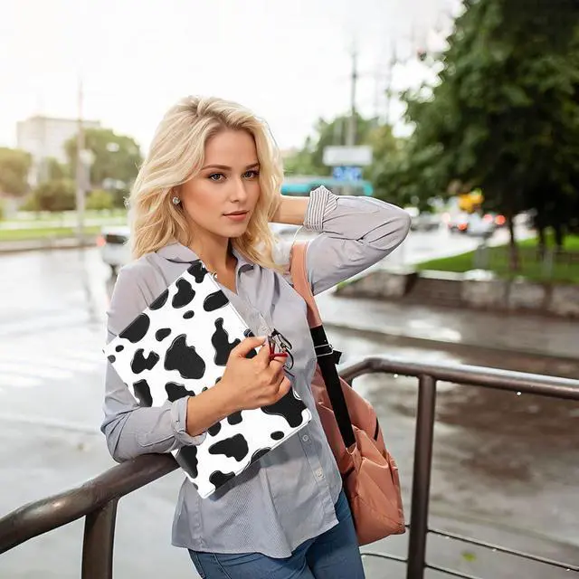 Alt view image 3 of 5 - DSRGRGFDJ Tablet Case for iPad 9th/8th/7th Generation 10.2 Inch with Magnetic Auto Wake/Sleep and Multi-Angle Adjustable Stand Cover - Cow Pattern
