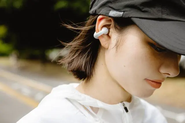 Alt view image 4 of 5 - ambie Sound earcuffs AM-TW02, Open Ear Wireless Earphones for Comfort, Bluetooth 5.3 Earbuds for Sports, Running, and Workouts ^^ 6 hr Play Clip-on Ear Cuff