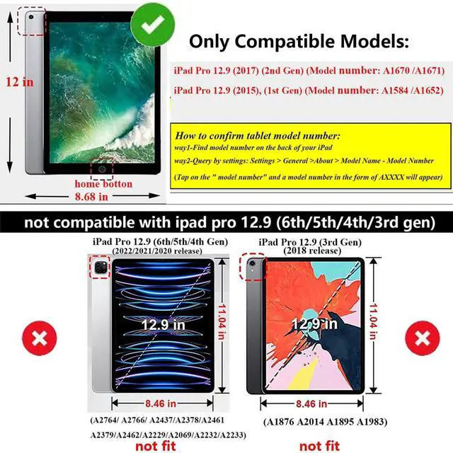 Alt view image 2 of 5 - UUcovers Crossbody Handbag Case for iPad Pro 12.9 inch 2017/2015 Model (2nd/1st Generation) with Pencil Holder/Shoulder Strap/Hand Strap/Stand Envelope Bag Magnetic Wallet Briefcase Cover,Dark Brown