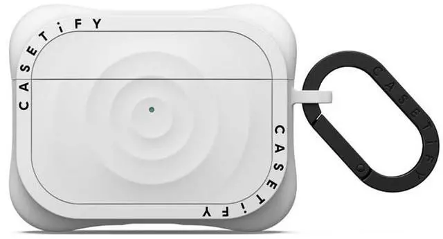 Main image of CASETiFY Ripple Airpods Pro (3rd Gen) Case with Ring - White