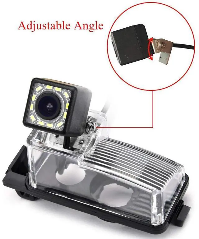 Alt view image 3 of 5 - aSATAH 12 LED Adjustable Angle Car Rear View Camera for Nissan Tiida/Versa Hatchback/Grand Livina/Pulsar/Fairlady Z & Vehicle Camera Waterproof Reversing Backup Camera (12 LED Adjustable Angle)