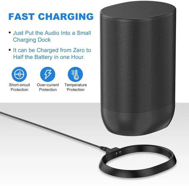 Alt view image 3 of 5 - Soarking Charging Base for Sonos Move Gen 2nd and 1st with 45W Adapter(Black)
