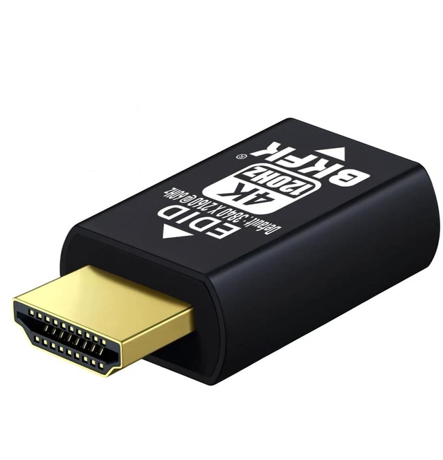 Alt view image 3 of 4 - BKFK HDMI EDID Emulator, Passthrough Display Adapter, Default Resolution Dummy Plug, Headless Ghost for HDMI Switches, Extenders, AV Receivers, Video Splitters (4K-3840X2160@120Hz-2P)