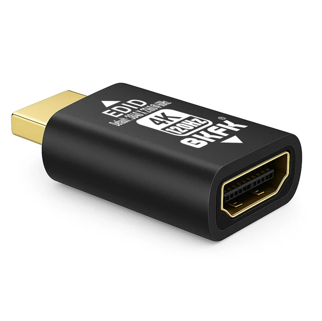 Alt view image 4 of 4 - BKFK HDMI EDID Emulator, Passthrough Display Adapter, Default Resolution Dummy Plug, Headless Ghost for HDMI Switches, Extenders, AV Receivers, Video Splitters (4K-3840X2160@120Hz-2P)