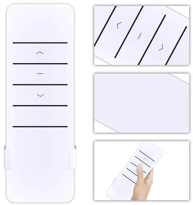 Alt view image 2 of 5 - Snrigw Replacement Remote Control for AOK Motors AC123-01 1 Channel Wireless RF 433.92MHz Controller Transmitter for Electric Roller Blinds, Motorized Shades & Window Treatments