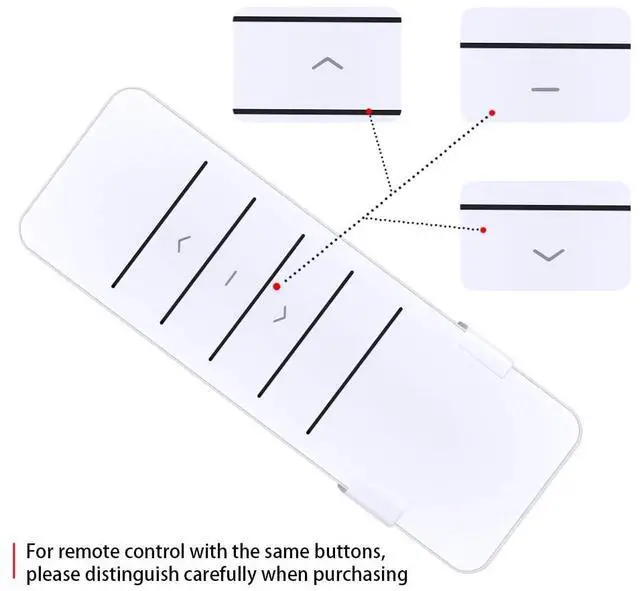 Alt view image 5 of 5 - Snrigw Replacement Remote Control for AOK Motors AC123-01 1 Channel Wireless RF 433.92MHz Controller Transmitter for Electric Roller Blinds, Motorized Shades & Window Treatments
