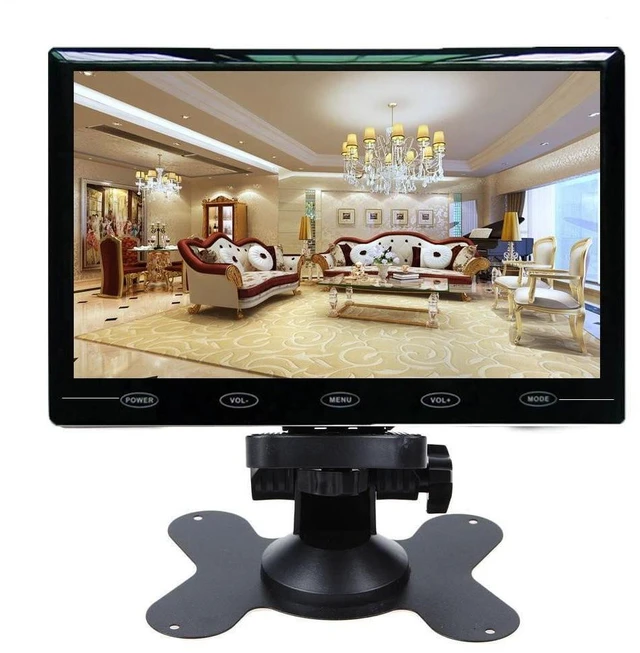 Main image of CAIRUTE 9 Inch Ultra Thin 16:9 HD 1024x600 TFT LCD Color Car Rear View Monitor 2 Video Input DVD VCD Headrest Vehicle Monitor Support Audio + Video + HDMI + VGA