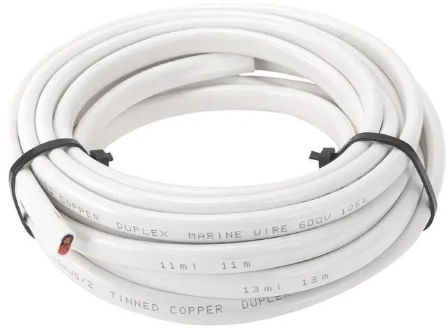 Main image of RATCHROLL 1 Pcs Universal Ground Wire Fully Insulated& Soft Touch Jacket 20FT Power Wire 10AWG White OFC