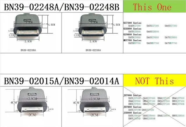 Alt view image 4 of 5 - BN39-02248A One Connect Cable for Samsung KS7000 KS8000 and KS9000 Series Television, Compatible 4K Ultra HD Smart LED HDTV TV Box