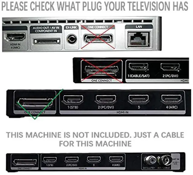 Alt view image 5 of 5 - BN39-02248A One Connect Cable for Samsung KS7000 KS8000 and KS9000 Series Television, Compatible 4K Ultra HD Smart LED HDTV TV Box