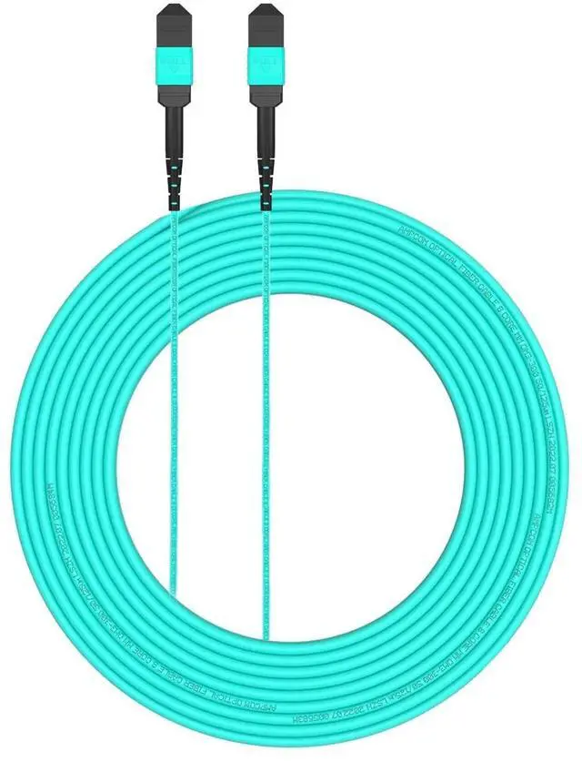Main image of Elfcam - 25m MPO 16 Fibres to MPO 16 Fibres Multimode OM3 50/125m, Type B Polarity, 25 Metres, 16 Strands