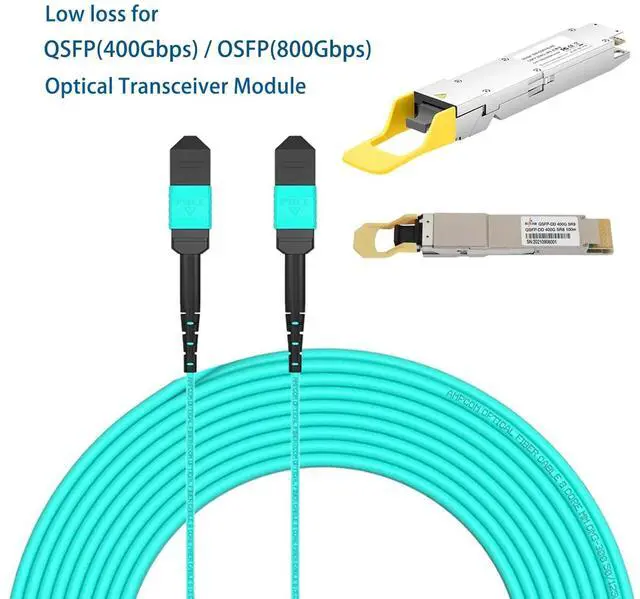 Alt view image 3 of 5 - Elfcam - 25m MPO 16 Fibres to MPO 16 Fibres Multimode OM3 50/125m, Type B Polarity, 25 Metres, 16 Strands