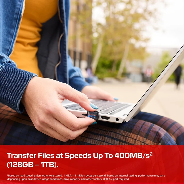 Alt view image 3 of 5 - SANDISK 256GB Extreme Fit USB-C Flash Drive, Up to 400MB/s Read Speeds