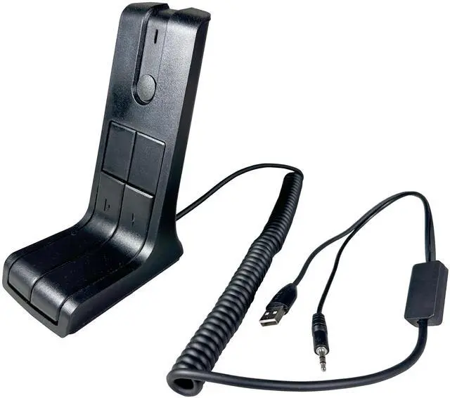 Alt view image 5 of 5 - PRYME DMC-1F3-USB - Desk top Dispatch Style Mic with USBA and 3.5/3c connectors for Typical Computer Applications Such as Kenwood KAS-20, Zello, ESChat and TASSTA. PTT Press generates F3 Command