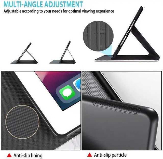 Alt view image 5 of 5 - Bxgolkgd Tablet Case for iPad 9.7 Inch (2017/2018 Model,5th/6th Generation),Shockproof Stand Cover with Heat Dissipation,Auto Wake/Sleep Function,Starry Night Deer