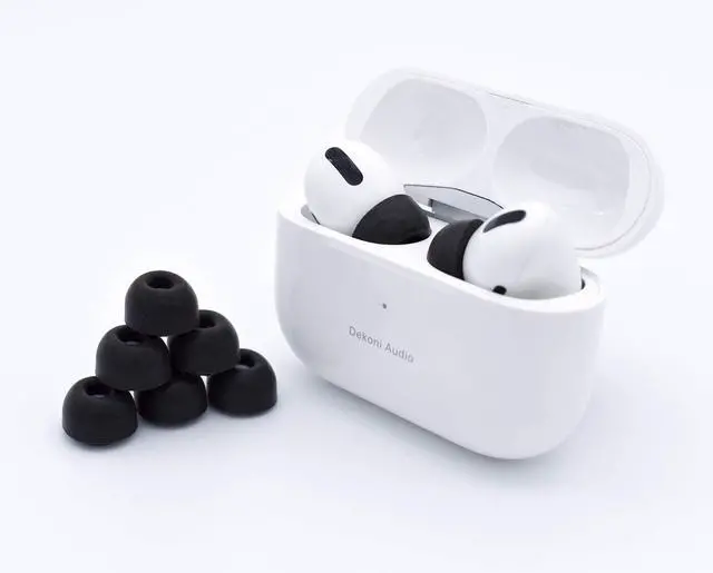 Alt view image 5 of 5 - Dekoni Bulletz Memory Foam Ear Tips for AirPods Pro and AirPods Pro 2 ^^ Replacement Ear Tips
