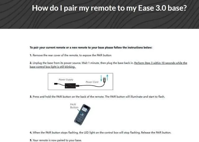 Alt view image 5 of 5 - New Replacement Remote Control Compatible with Ease 2.0/3.0/4.0 Remote for Tempurpedic/Sealy/Adjustable Beds Bases JLDK.30.04.07 RF368C
