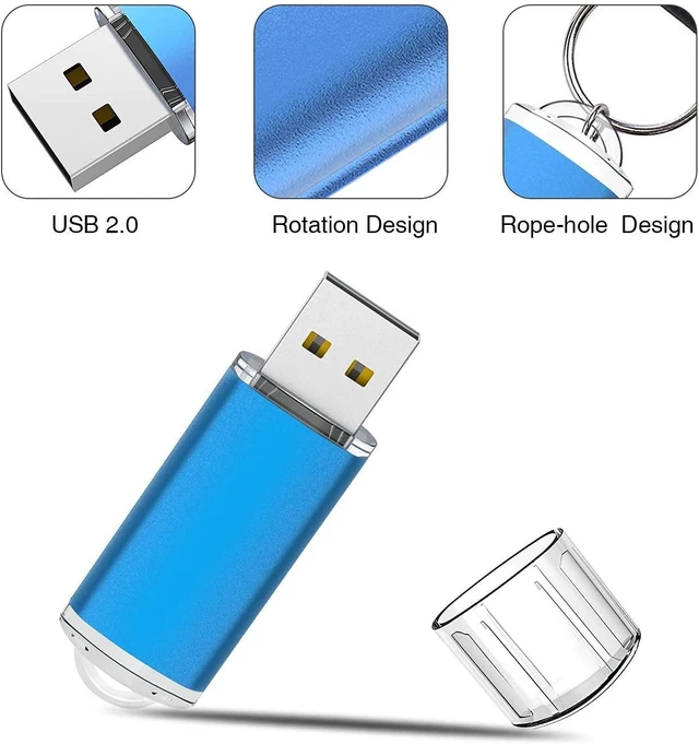 Alt view image 2 of 5 - K&ZZ 32GB USB Flash Drive 5 Pack Thumb Drives USB 2.0 Memory Stick Gig Stick 32G Pen Drive USB Stick Zip Drive for PC Laptop, Multicolored
