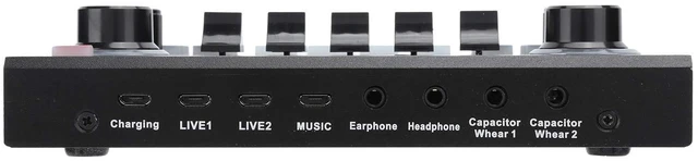 Alt view image 5 of 5 - V9 Bluetooth Sound Card Stereo Audio Mixer with Effects and Voice Change for Computer Game Mobile Phone Live Broadcast