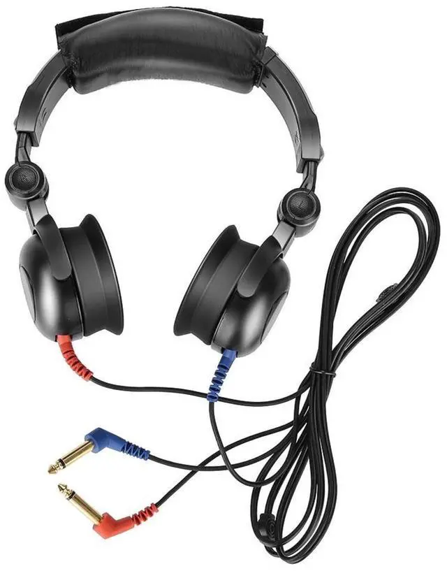 Alt view image 3 of 5 - Pryqutia Audiometer Earphone, Air Transducers Headsets Headphone, Audiometric Air-Conduction Headphones for TDH39 and DD45