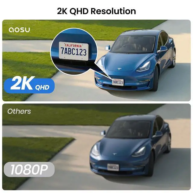 Alt view image 2 of 5 - aosu 2K Add-on Camera, Work with SolarCam Lite's aosuBase, Up to 6 Cameras Total to 1 Lite's aosuBase