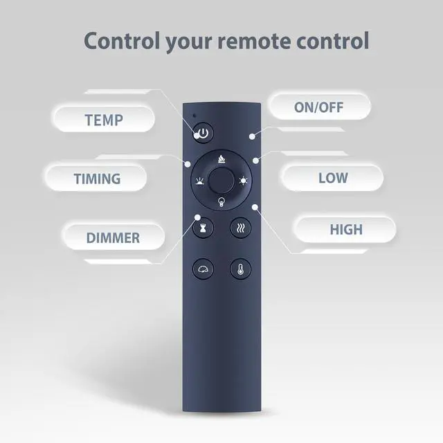 Alt view image 4 of 5 - Snrigw Replacement Remote Control for BREEZEHEAT Sophia & William Electric Fireplace AH-FP-42C AH-FP-50C AH-FP-60C AH-FP-72C Models