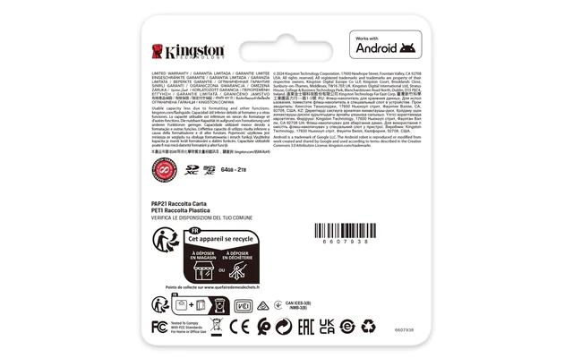 Alt view image 4 of 5 - Kingston Canvas Go Plus 64GB microSD Card ^^ Up to 200MB/s ^^ Class 10, UHS-I, U3, V30, A2 ^^ SDCG4/64GB