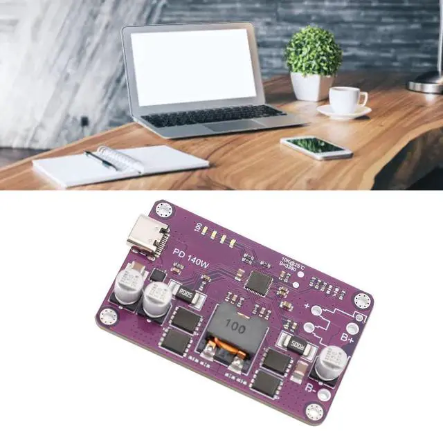 Alt view image 2 of 5 - PD3.1 140W Power Bank Module, Type C 5V 3A 20V 5A Charging Board, Mobile Power Module Circuit Board Support 0 QC3.0 QC3.0, with Integrated Boost Bucks Driver (4 Series)